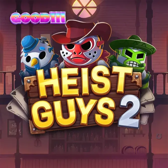 Heist Guys 2 স্লট গেমের একটি দৃশ্য যেখানে ওয়েস্টার্ন থিম এবং ক্যারেক্টার দেখা যাচ্ছে